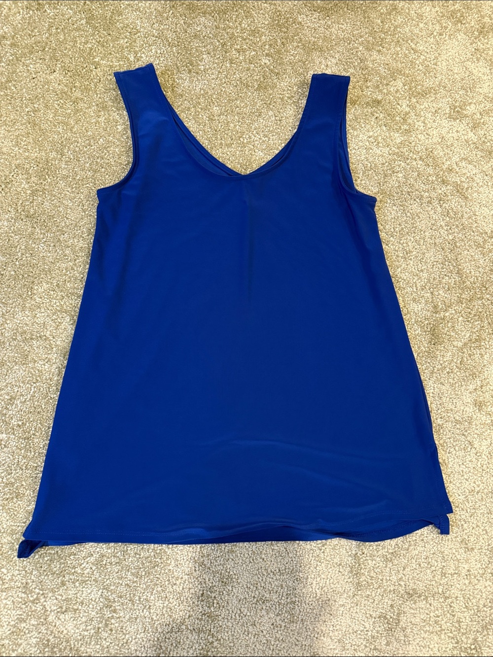 Last Tango Royal Blue V-Neck Tank Top